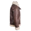 brown shearling leather jacket