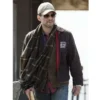 christian slater mr robot brown cotton jacket