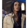 jennifer check off white hooded jacket