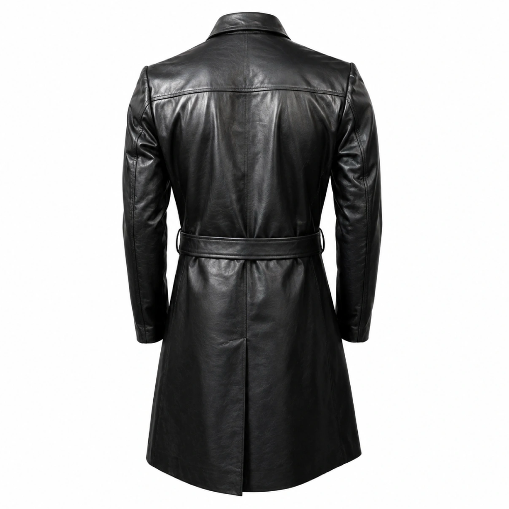 Willem Dafoe Grand Budapest Leather Coat - Image 3