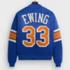 knicks a boogie wit da blue satin hoodie jacket