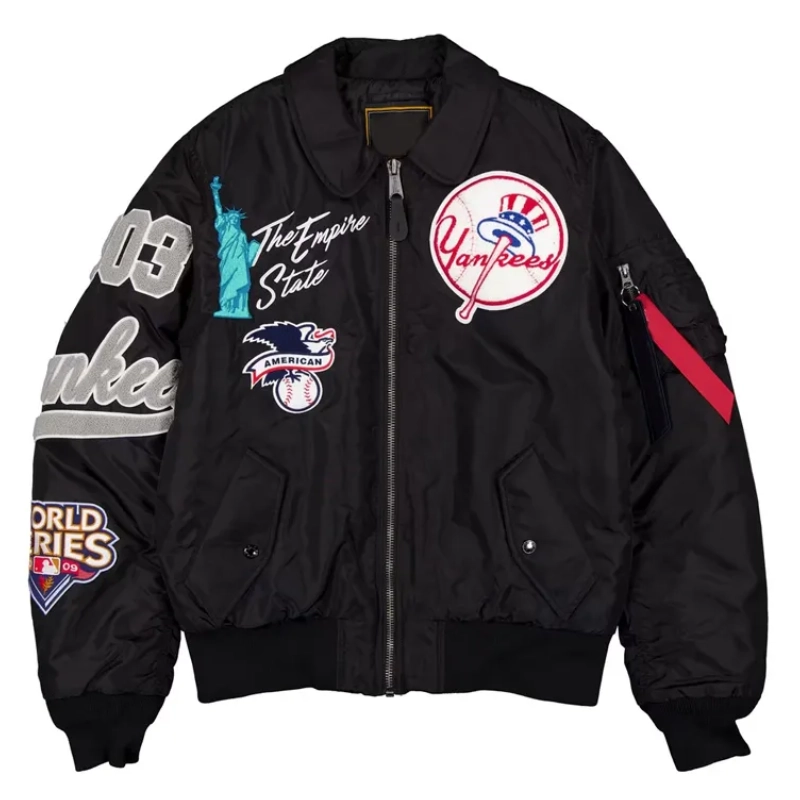 NY Yankees The Empire State MA-1 Flight Jacket - Image 5