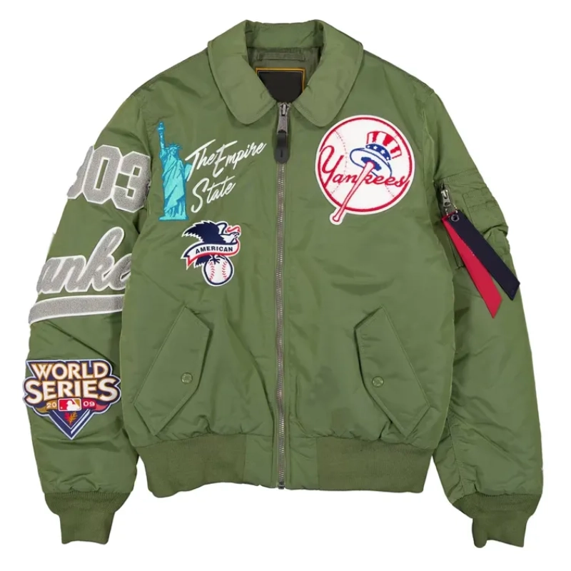 NY Yankees The Empire State MA-1 Flight Jacket - Image 4