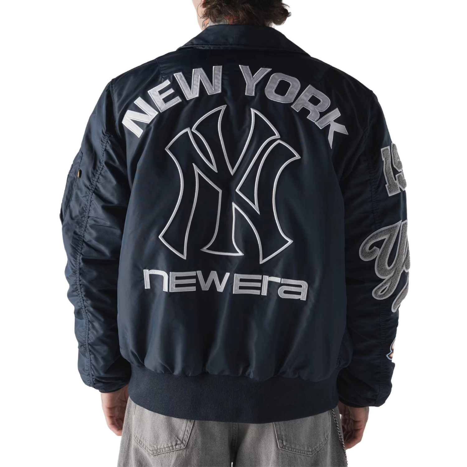 NY Yankees The Empire State MA-1 Flight Jacket - Image 3