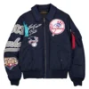 ny yankees the empire state ma 1 navy jacket