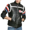 party poison mcr black leather jacket