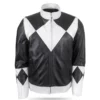 power rangers black leather jacket