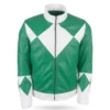 power rangers green leather jacket