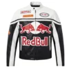 red bull leather biker jacket