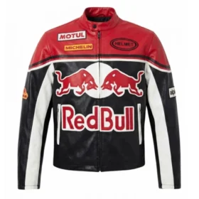Red Bull Leather Biker Jacket