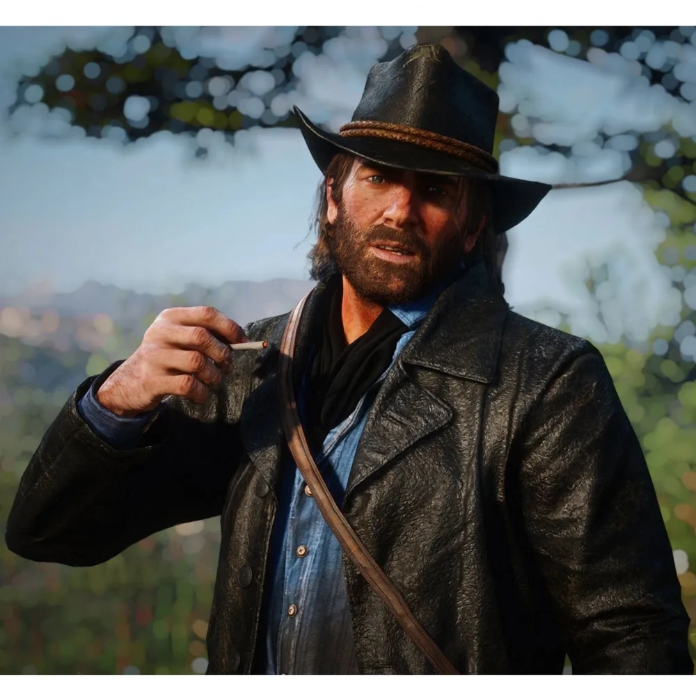 RDR2 Arthur Morgan Black Leather Blazer - Image 13