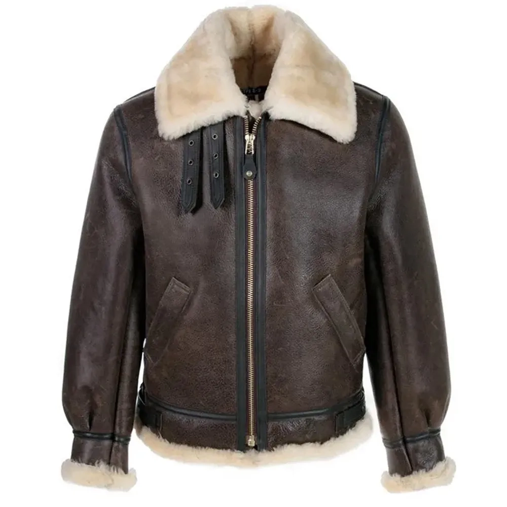 Leon Kennedy Resident Evil 4 Shearling Jacket