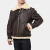 resident evil 4 shearling leather jacket