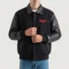 sopranos wool and leather jacket