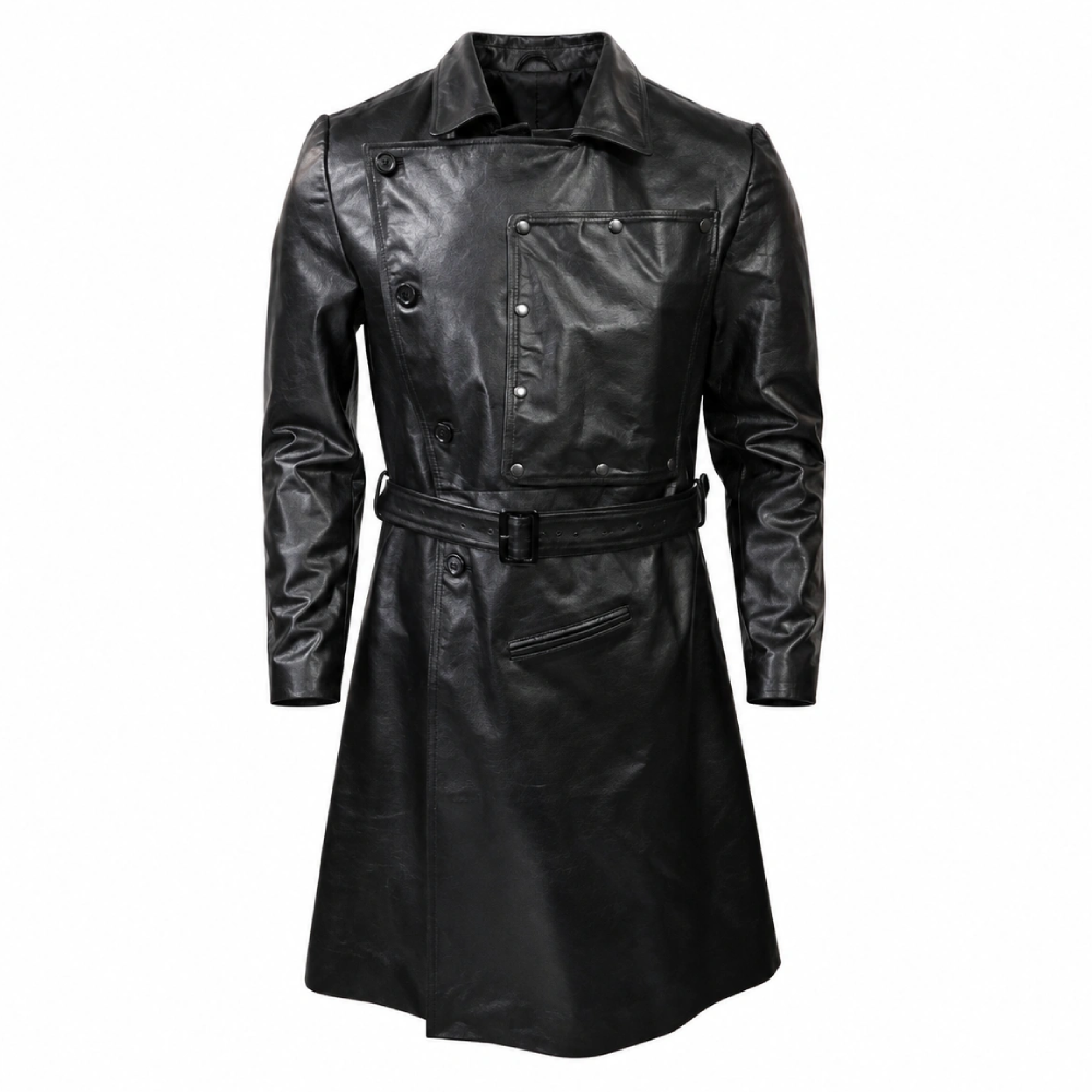 Willem Dafoe Grand Budapest Leather Coat