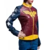 wonder women leather jacket